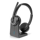 LINDY L118 Auricolare Cablato A Padiglione Ufficio USB tipo-C Bluetooth Base di ricarica Nero