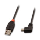 LINDY USB 2.0, 0.5m cavo USB 0,5 m USB A Mini-USB B Maschio Nero