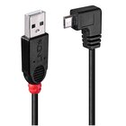 LINDY USB 2.0 A/Micro USB B90° M/M 2m USB A Micro-USB B M/M