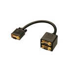 LINDY VGA Splitter Cable 0.18m VGA (D-Sub) VGA (D-Sub) Nero cavo VGA
