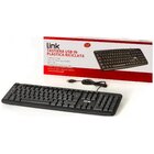 Link TASTIERA ITALIANA USB 108 TASTI COLORE NERO IN PLASTICA RICICLATA