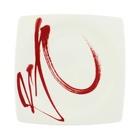 Livellara A0410758 piatto piano Quadrato Porcellana Rosso, Bianco 1 pezzo(i)