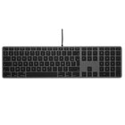 LMP 18254 tastiera Ufficio USB AZERTY Francese Grigio