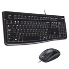 Logitech Desktop MK120 tastiera Mouse incluso USB QWERTZ Svizzere Nero
