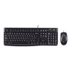 Logitech MK120 Combo Tastiera e Mouse con Filo per Windows, Mouse Ottico Cablato, Tastiera di Dimensioni Standard, USB Plug-and-Play, Compatibile con PC, Laptop