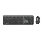 Logitech MK950 Signature Slim tastiera Mouse incluso Ufficio RF senza fili + Bluetooth QWERTY Italiano Grafite