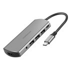 MEDIACOM MD-C309 replicatore di porte e docking station per laptop Cablato USB 3.2 Gen 1 (3.1 Gen 1) Type-C Alluminio
