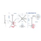 MELICONI 400CE supporto da soffitto per TV e videoproiettore