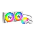 Montech HyperFlow ARGB 240 Processore Raffreddatore di liquidi tutto in uno 12 cm Bianco 1 pz