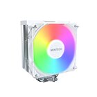 Montech NX400 ARGB Processore Raffreddatore d'aria 12 cm Bianco 2 pz