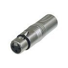 Neutrik NA3F5M adattatore per inversione del genere dei cavi XLR (5-pin) XLR (3-pin) Grigio