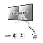 NEWSTAR NM-D775DXWHITE supporto da tavolo per Tv a schermo piatto 81,3 cm (32") Morsa Bianco