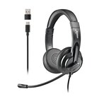 NGS VOX605 USB-C Auricolare Cablato A Padiglione Musica e Chiamate USB tipo-C Nero