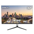 Nilox MONITOR 32 IPS 100 HZ HDMI Y DP Monitor PC 81,3 cm (32") 2560 x 1440 Pixel Quad HD LCD Nero
