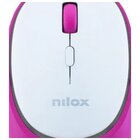 Nilox Mouse Dual Silent rechar White/Pink