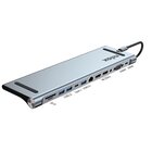 Nilox NXDSUSBC07 replicatore di porte e docking station per laptop Dock Grigio