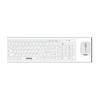 Nilox NXKMWW00005 Kit Tastiera + Mouse Wireless Bianco