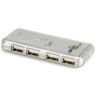 Nilox ROLINE USB 2.0 Notebook Hub 480 Mbit/s Argento