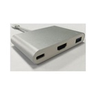Nilox USB Type-C - HDMI/USB 3.0/USB 2.0 M/F HDMI/USB 3.0/USB 2.0 Argento