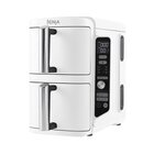 Ninja Double Stack XL Friggitrice ad Aria Verticale, Doppia Zona, 4 Livelli di Cottura e 2 Cassetti, Capienza 9.5L bianca