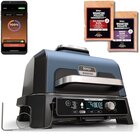 Ninja Woodfire Pro Connect XL Barbecue Elettrico, Griglia, Affumicatore, Friggitrice ad Aria 7 in 1 e Controllo con App