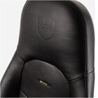 Noblechairs ICON Sedia da gioco in vera pelle - nero/nero