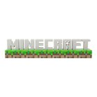 Paladone MINECRAFT LOGO LIGHT - lampada da tavolo Marrone, Verde, Bianco