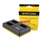 Patona Caricabatterie triplo USB per NP-FW50