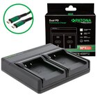 Patona Carica Batterie Premium Dual PD Performance per Nikon EN-EL24 USB Ingresso/Uscita