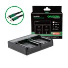 Patona Caricabatteria Premium Dual PD Performance per Canon LP-E17 con ingresso / uscita USB-C