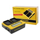 Patona Caricabatterie dual LCD per Olympus BLX-1