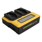 Patona Caricabatterie USB LCD doppio per Canon LP-E4 / LP-E19