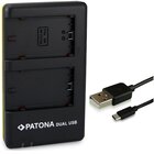Patona Doppio Caricabatterie USB per Sony NP-FZ100