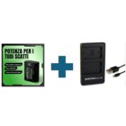Patona Doppio Caricabatterie USB per Sony NP-FZ100 + batteria Premium NP-FZ100 7.2 V 2250 mAh