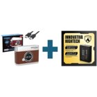 Patona Doppio Caricabatteria rapido con display + NP-W126S Protect estetica Retro