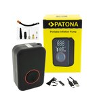 Patona Pompa elettrica 10,3 bar 150 PSI compressore portatile a batteria luce LED luce SOS power bank per auto e-bike moto incl. borsa