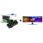 PNY NVIDIA GeForce RTX 5090 32GB EPIC-X Overclocked Triple Fan + ROG Swift PG49WCD Monitor PC 124,5 cm (49") 5120 x 1440 Pixel OLED Nero