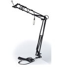 Quik Lok A/25 BK Asta Regolabile Broadcast compreso di cavo XLR da 5 metri