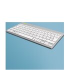 R-GO TOOLS ergonomica R-Go Compact Break, tastiera compatta con software break, QWERTY (IT), bluetooth, bianco