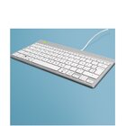 R-GO TOOLS ergonomica R-Go Compact Break, tastiera compatta con software break, QWERTY (IT), con cavo, bianco