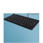 R-GO TOOLS ergonomica R-Go Compact Break, tastiera compatta con software break, QWERTY (IT), con cavo, nero