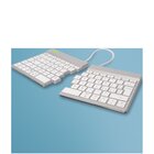 R-GO TOOLS ergonomica R-Go Split Break con software di interruzione, tastiera split, QWERTY (IT), Bluetooth, bianco