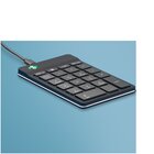 R-GO TOOLS R-Go Numpad Break, tastiera numerica ergonomica con software di pausa, cablata, nera