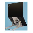 R-GO TOOLS Supporto per laptop R-Go Riser Basic, supporto per laptop pieghevole e regolabile, alluminio, argento