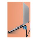 R-GO TOOLS Supporto per laptop R-Go Steel Travel, ergonomico e pieghevole, adatto per laptop da 10-22 pollici, nero