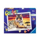 Ravensburger CreArt Majestic Tiger Colore per kit di verniciatura in base ai numeri