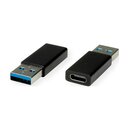 ROLINE VALUE Adapter, USB 3.2 Gen 1, Type A - C, M/F USB Type A USB Type C Nero
