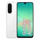 Samsung Galaxy A26 5G, Smartphone con Funzioni intelligenti, Display Super AMOLED 6.7”, 6GB RAM, 128GB, Batteria 5.000 mAh, memoria espandibile, White