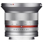 Samyang 12mm f/2.0 NCS CS Fuji X Silver [Usato]