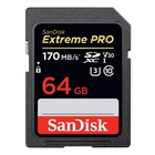 SanDisk 64GB Extreme PRO SDXC Classe 10 UHS-I per video 4K lettura 170mbs scrittura 90mbs V30